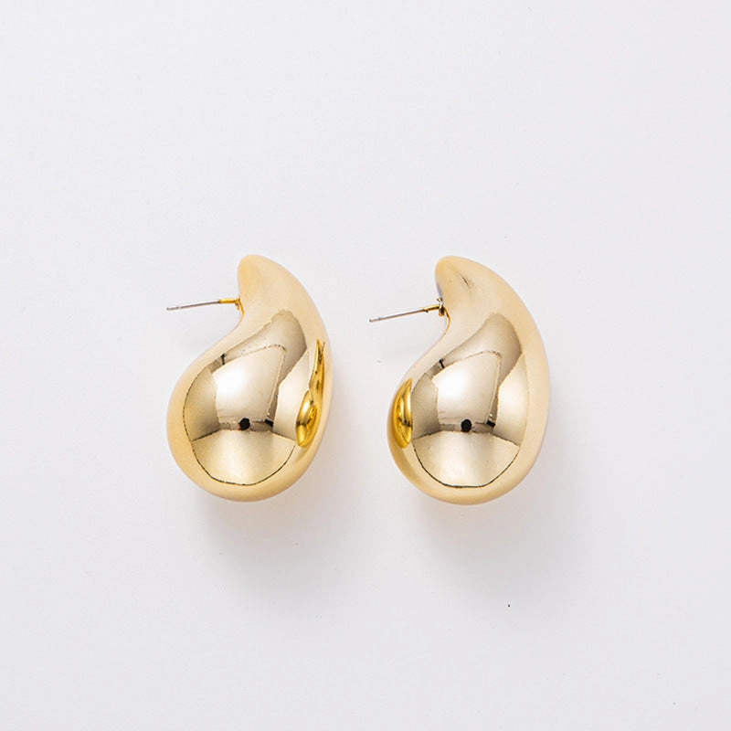 Wholesale Water Droplet Electroplated Acrylic Earrings