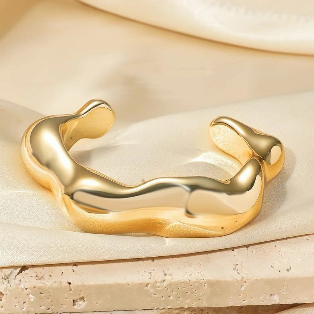 Wholesale Wave Shape Acrylic Open Bracelet