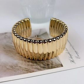 Wholesale Wave Shape Acrylic Open Bracelet