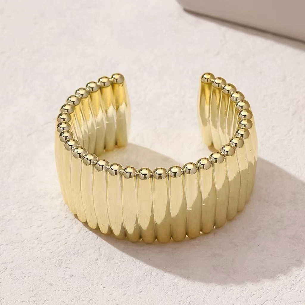 Wholesale Wave Shape Acrylic Open Bracelet