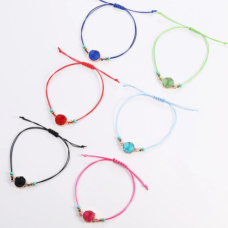 Wholesale Wax Rope Resin Braided Wire Bracelet