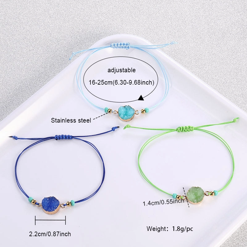Wholesale Wax Rope Resin Braided Wire Bracelet