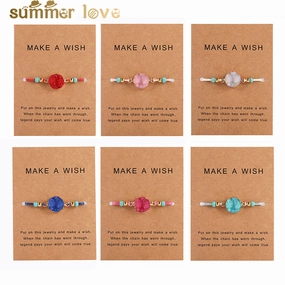 Wholesale Wax Rope Resin Braided Wire Bracelet