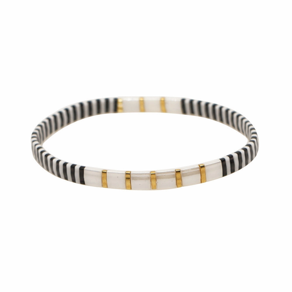 Wholesale Webbing Beaded Crystal Handmade Beaded Stacking Set Bracelet