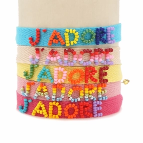 Wholesale Webbing MGB Rice Beads Handwoven Bracelet