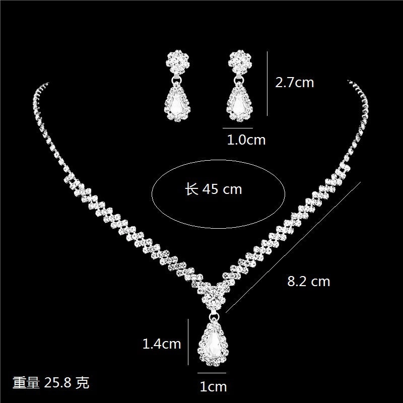 Wholesale Wedding Bride Rhinestone Earrings