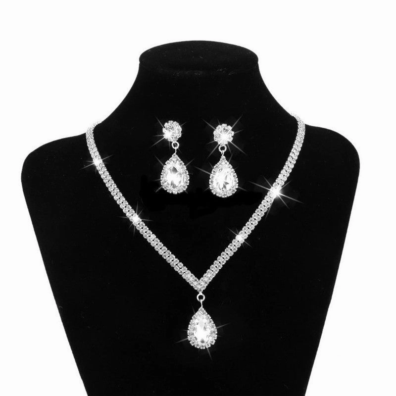 Wholesale Wedding Bride Rhinestone Earrings