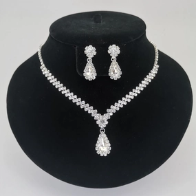 Wholesale Wedding Bride Rhinestone Earrings