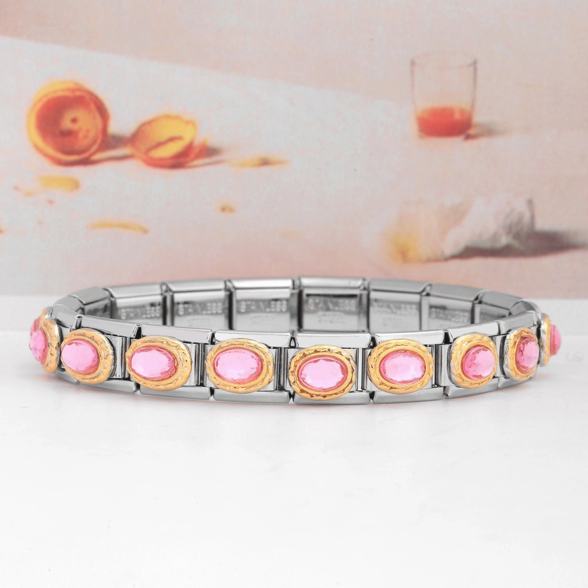 Wholesale Welding 9mm Module Pattern Letter Bracelet DIY Accessories