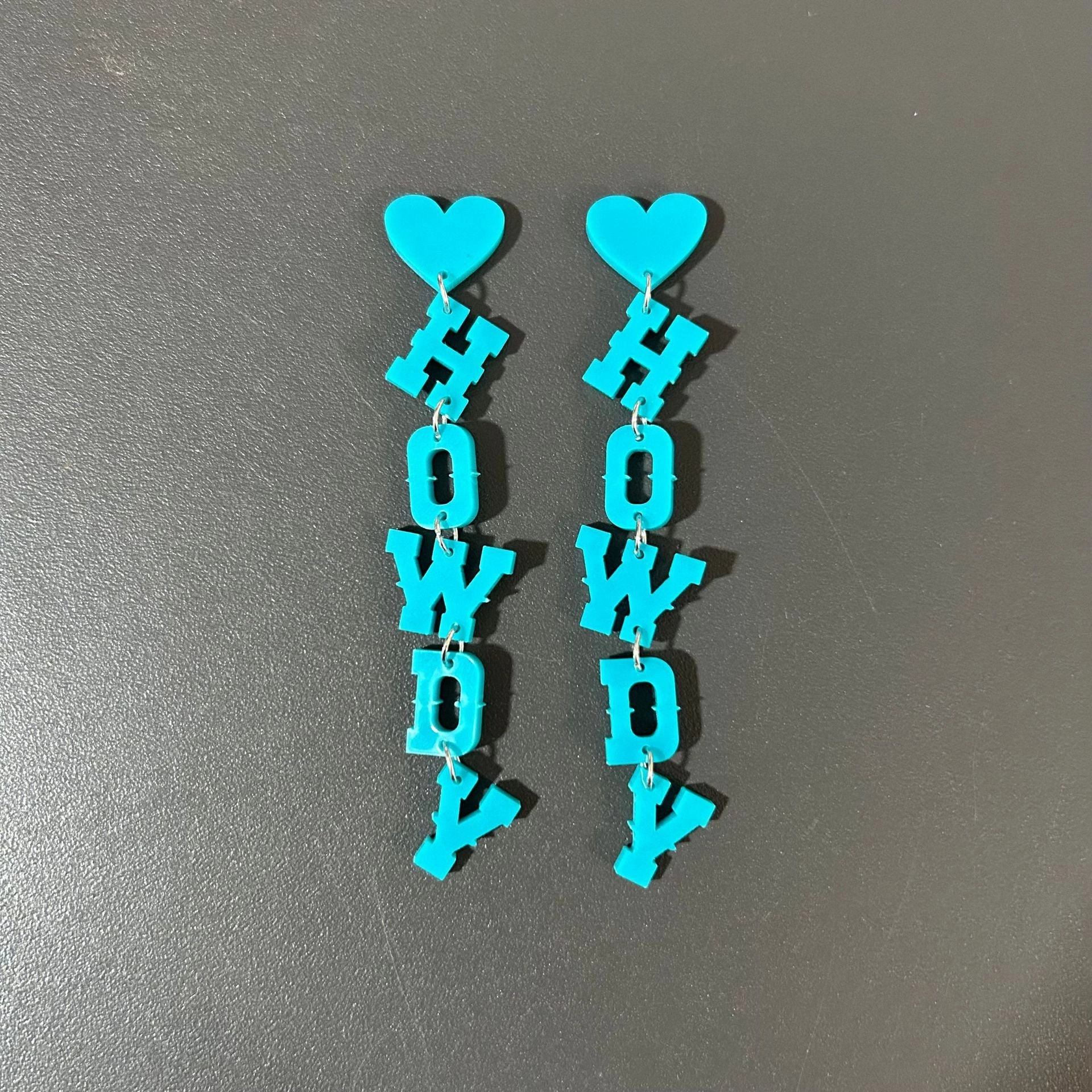 Wholesale Western Cowboy HOWDY Long Letter Acrylic Earrings