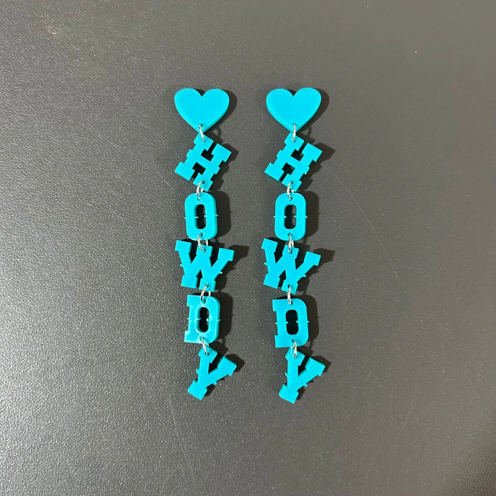 Wholesale Western Cowboy HOWDY Long Letter Acrylic Earrings