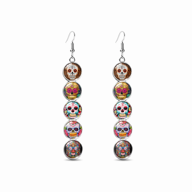 Wholesale Western Style Calavera Skull Earrings