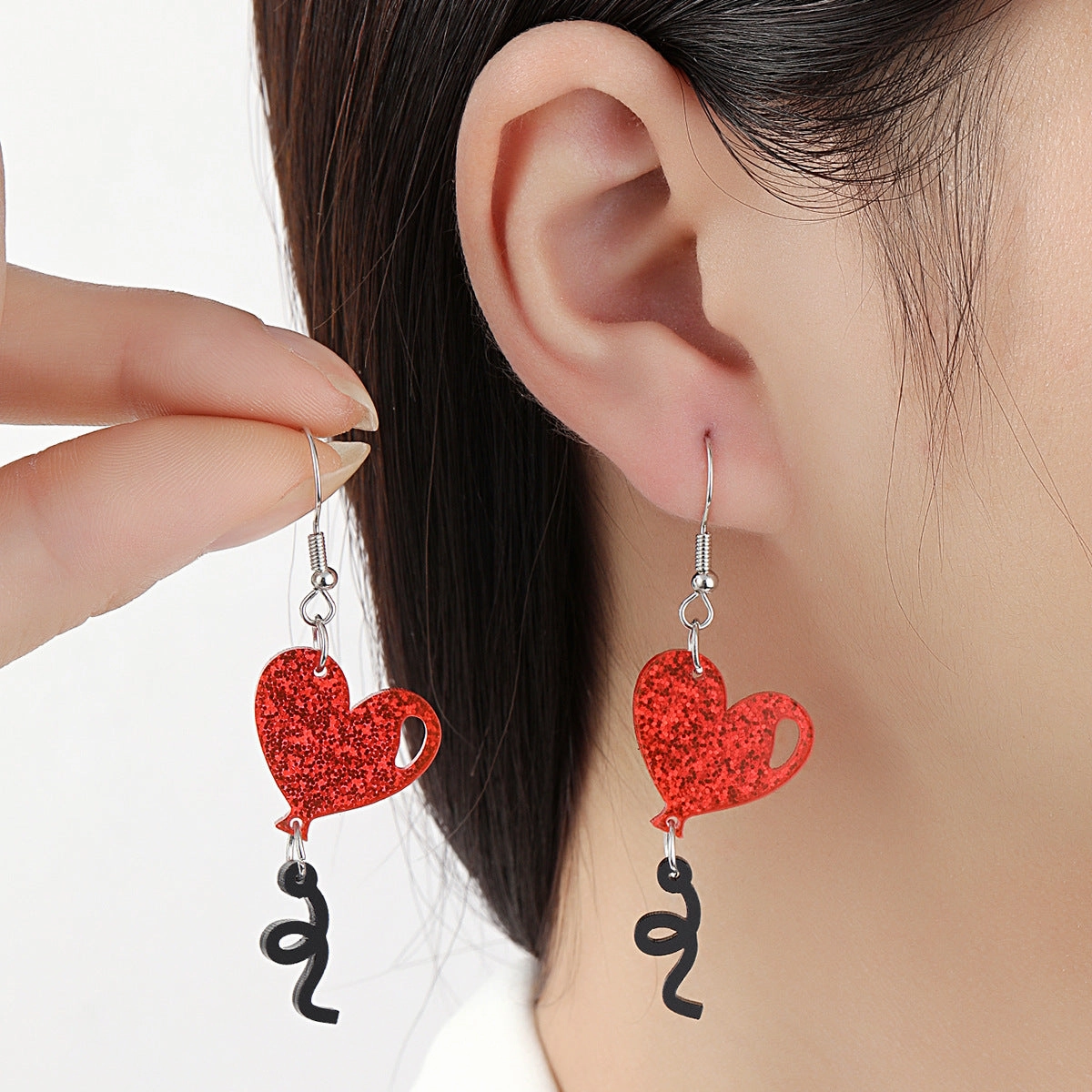 Wholesale Wholesale Valentine's Day series love bear acrylic earrings