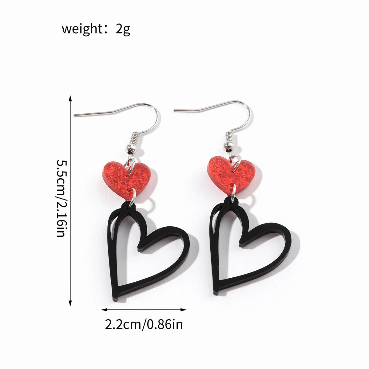 Wholesale Wholesale Valentine's Day series love bear acrylic earrings