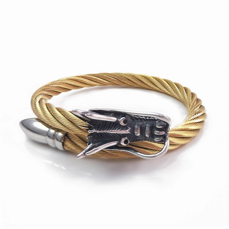 Wholesale Wire Rope Faucet Stainless Steel Bracelet