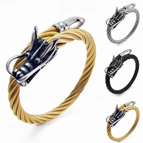 Wholesale Wire Rope Faucet Stainless Steel Bracelet