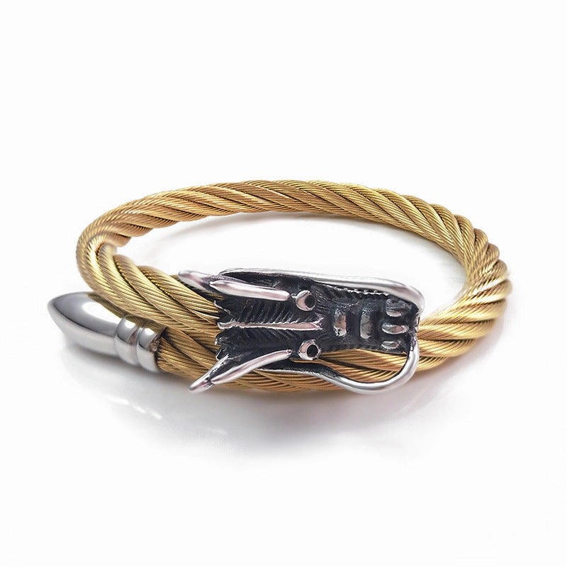 Wholesale Wire Rope Faucet Stainless Steel Bracelet