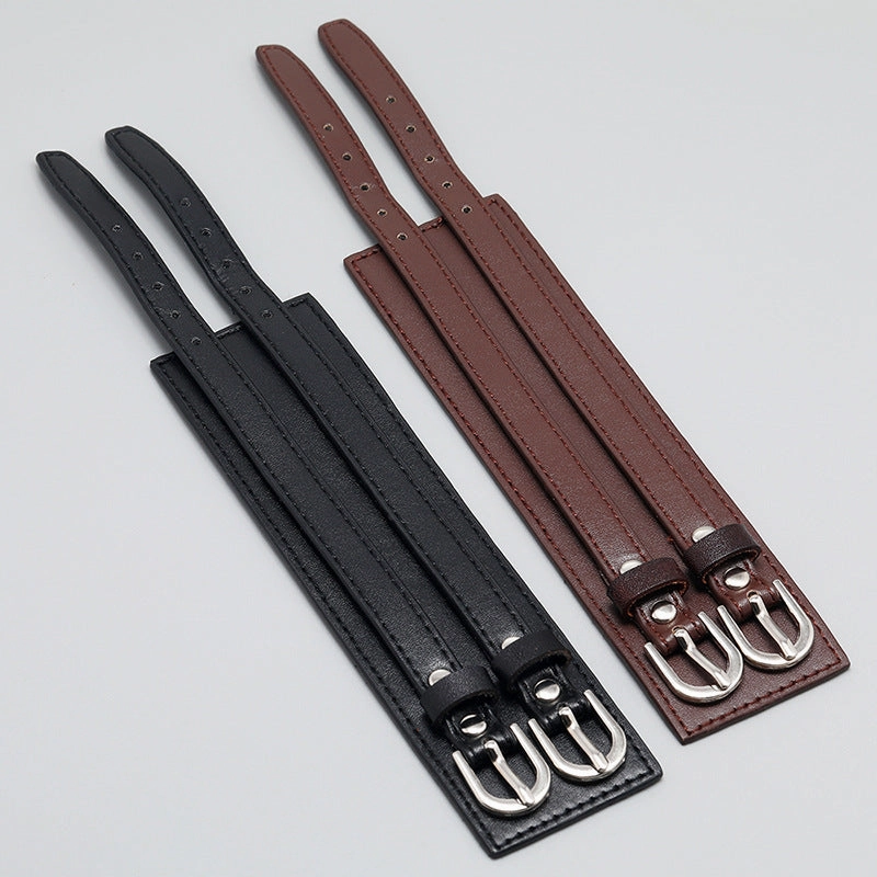 Wholesale Wirepunk Men's Leather Bracelet