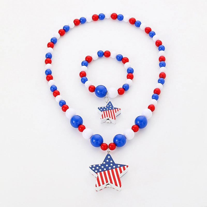 Wholesale Wooden Beads Beading Pendant Set Bracelet