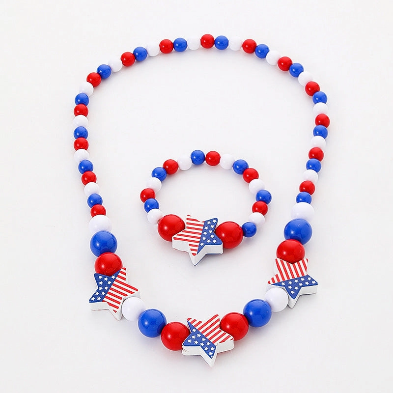 Wholesale Wooden Beads Beading Pendant Set Bracelet