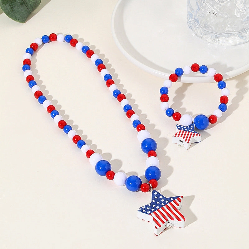 Wholesale Wooden Beads Beading Pendant Set Bracelet