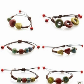 Wholesale Woven Ceramic Beaded Bracelet