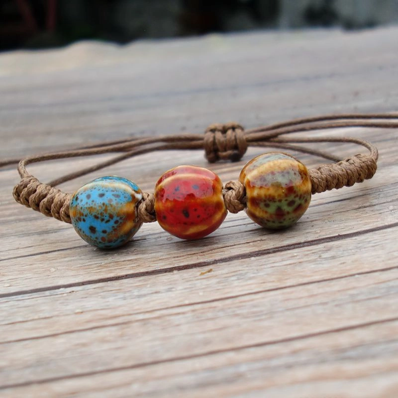 Wholesale Woven Ceramic Beaded Bracelet