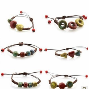 Wholesale Woven Ceramic Beaded Bracelet
