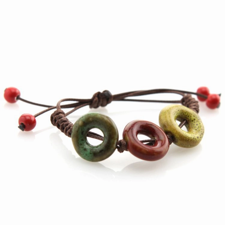 Wholesale Woven Ceramic Beaded Bracelet