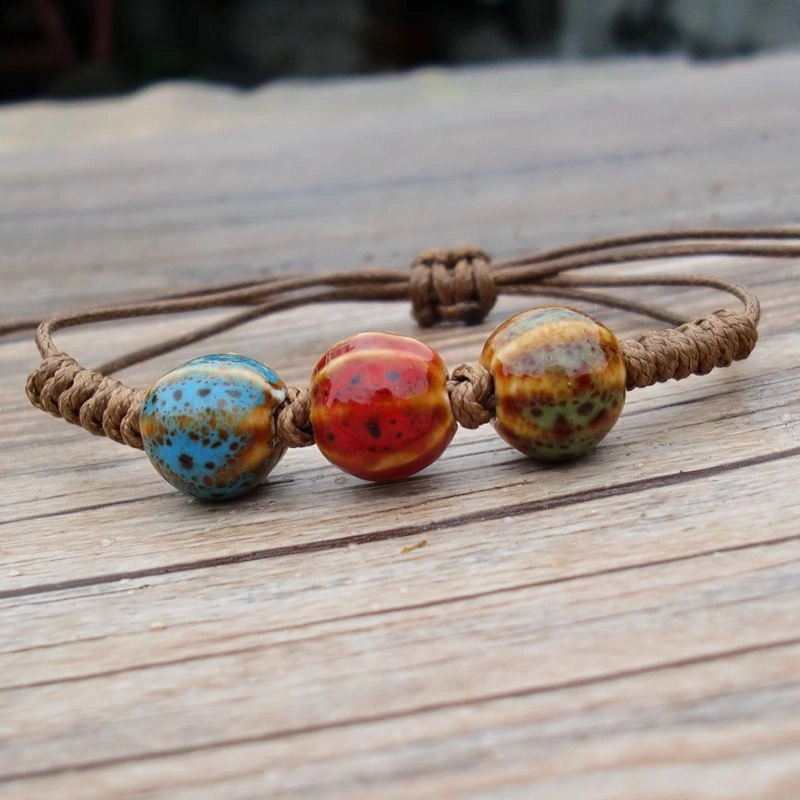 Wholesale Woven Ceramic Beaded Bracelet