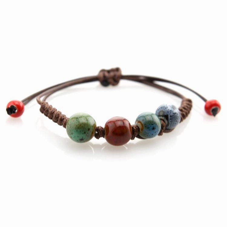 Wholesale Woven Ceramic Beaded Bracelet