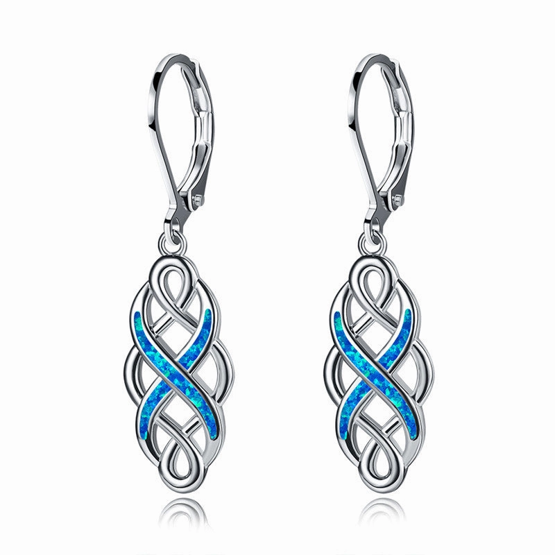 Wholesale Woven Ethnic Wind Alloy Earrings