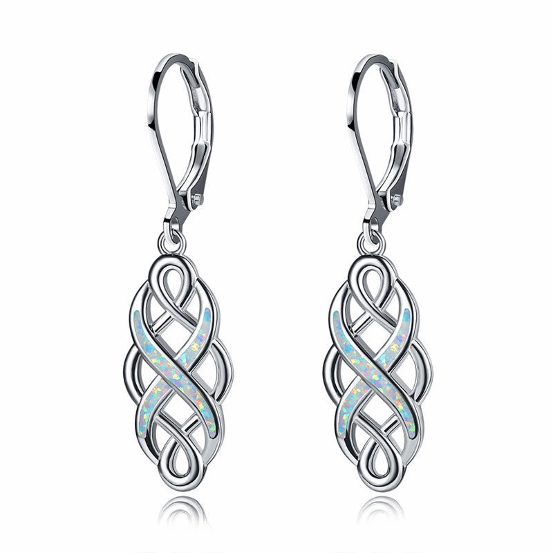 Wholesale Woven Ethnic Wind Alloy Earrings