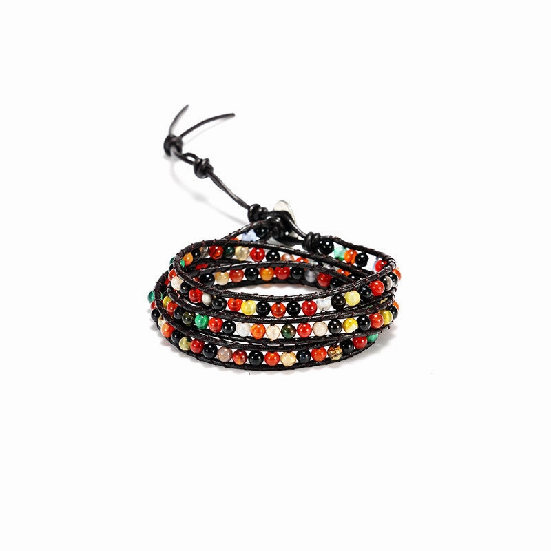 Wholesale Woven Multilayer Natural Stone Bracelets