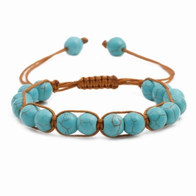 Wholesale Woven Women's Turquoise Bracelet