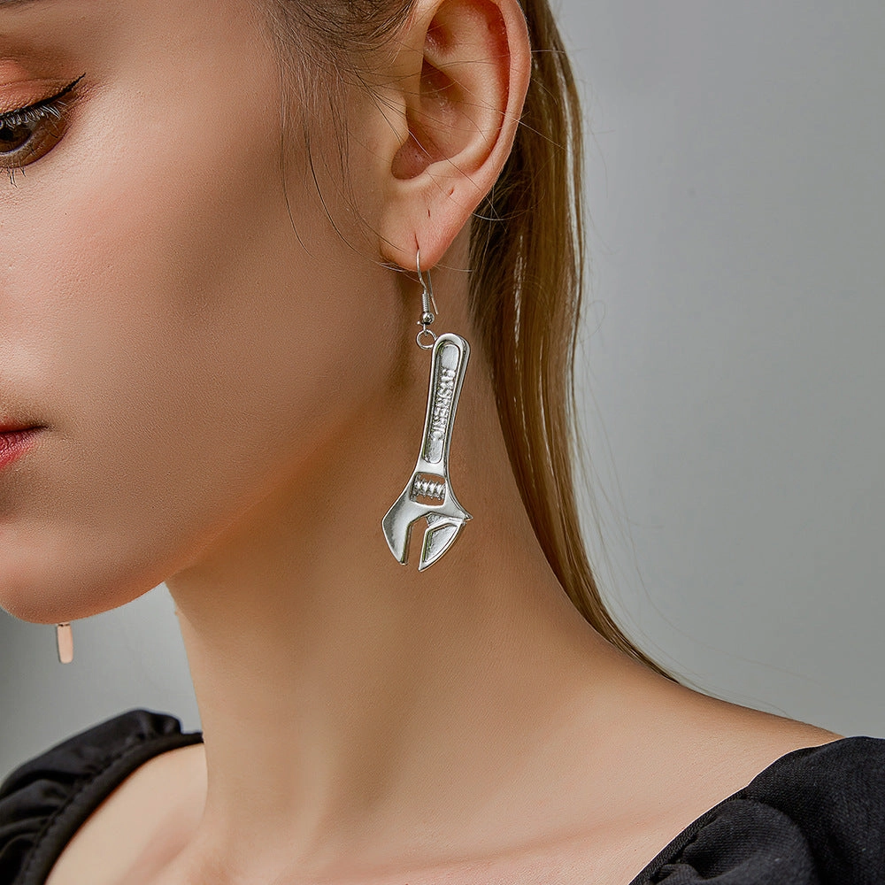 Wholesale Wrench Vintage Alloy Earrings