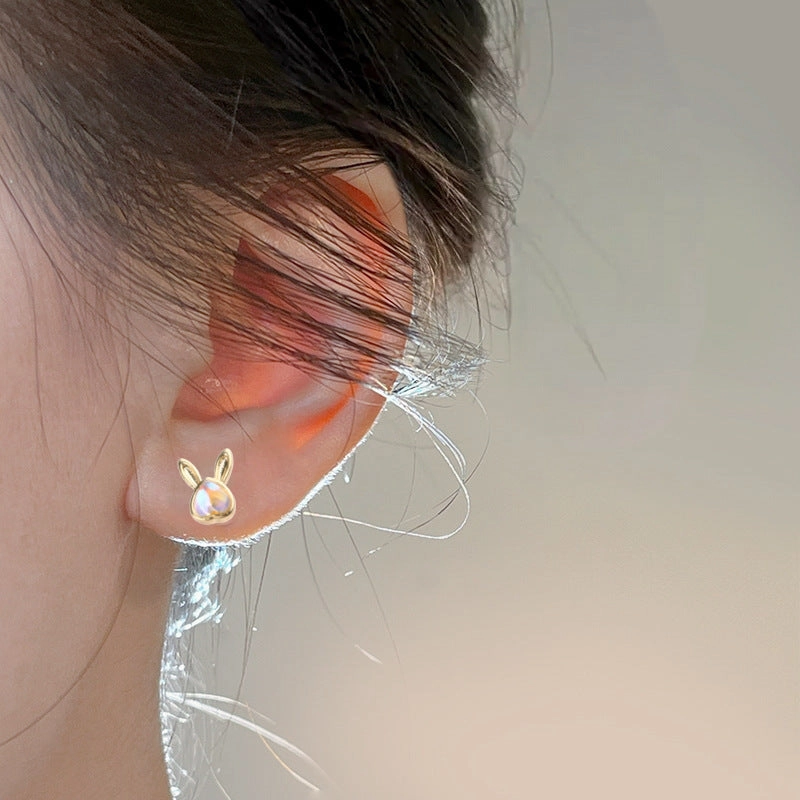 Wholesale Year of the Rabbit zodiac year 925 sterling silver Earrings