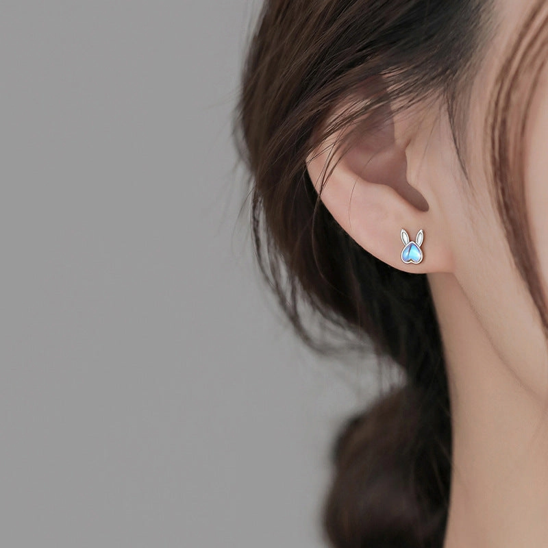 Wholesale Year of the Rabbit zodiac year 925 sterling silver Earrings