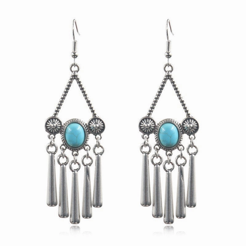 Wholesale Yunnan Miaofeng Tibetan Silver Copper Earrings