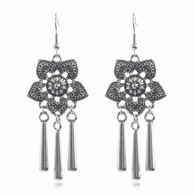 Wholesale Yunnan Miaofeng Tibetan Silver Copper Earrings