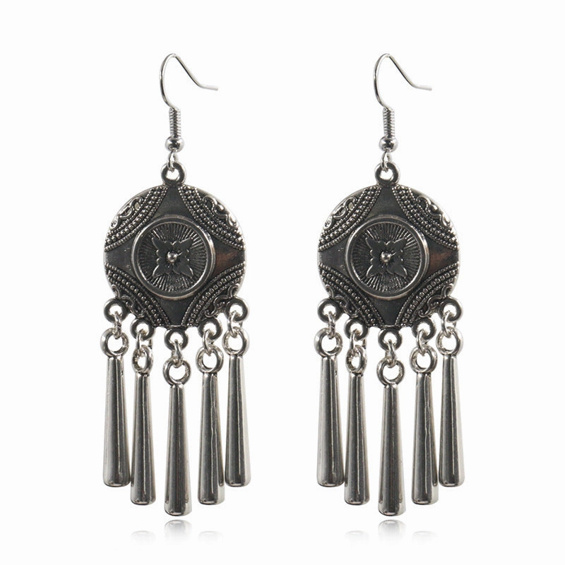 Wholesale Yunnan Miaofeng Tibetan Silver Copper Earrings