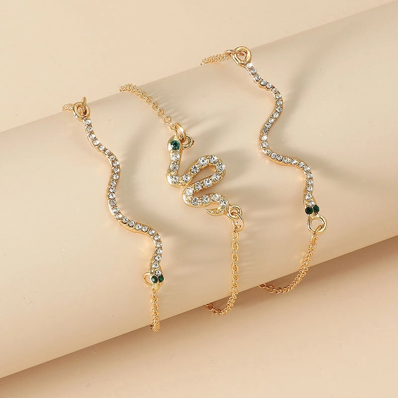 Wholesale Zircon Beads Multilayer Alloy Bracelet