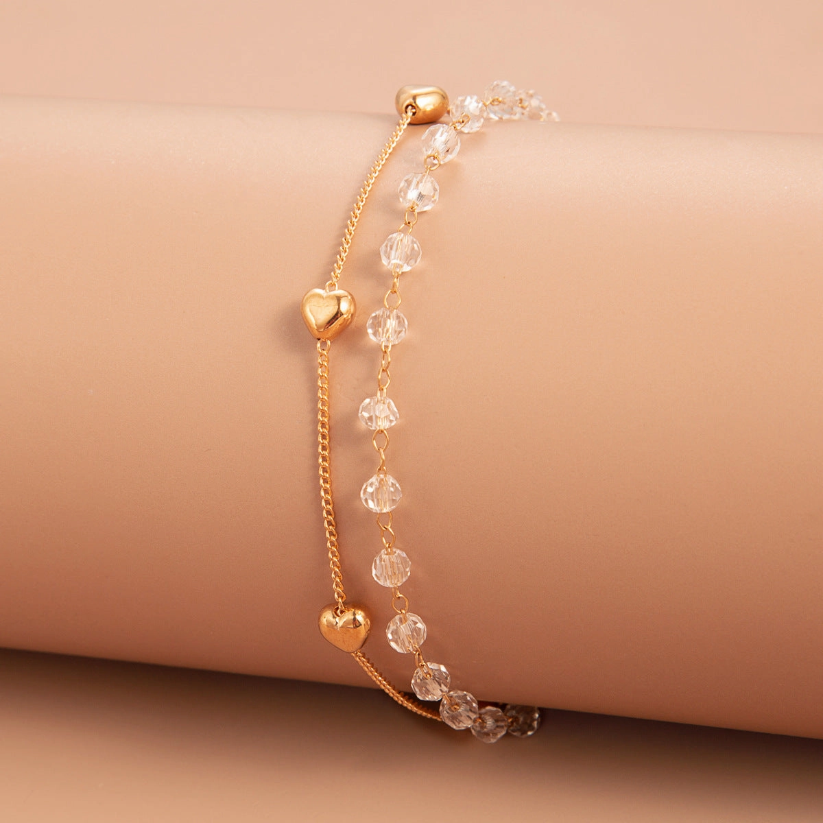 Wholesale Zircon Beads Multilayer Alloy Bracelet