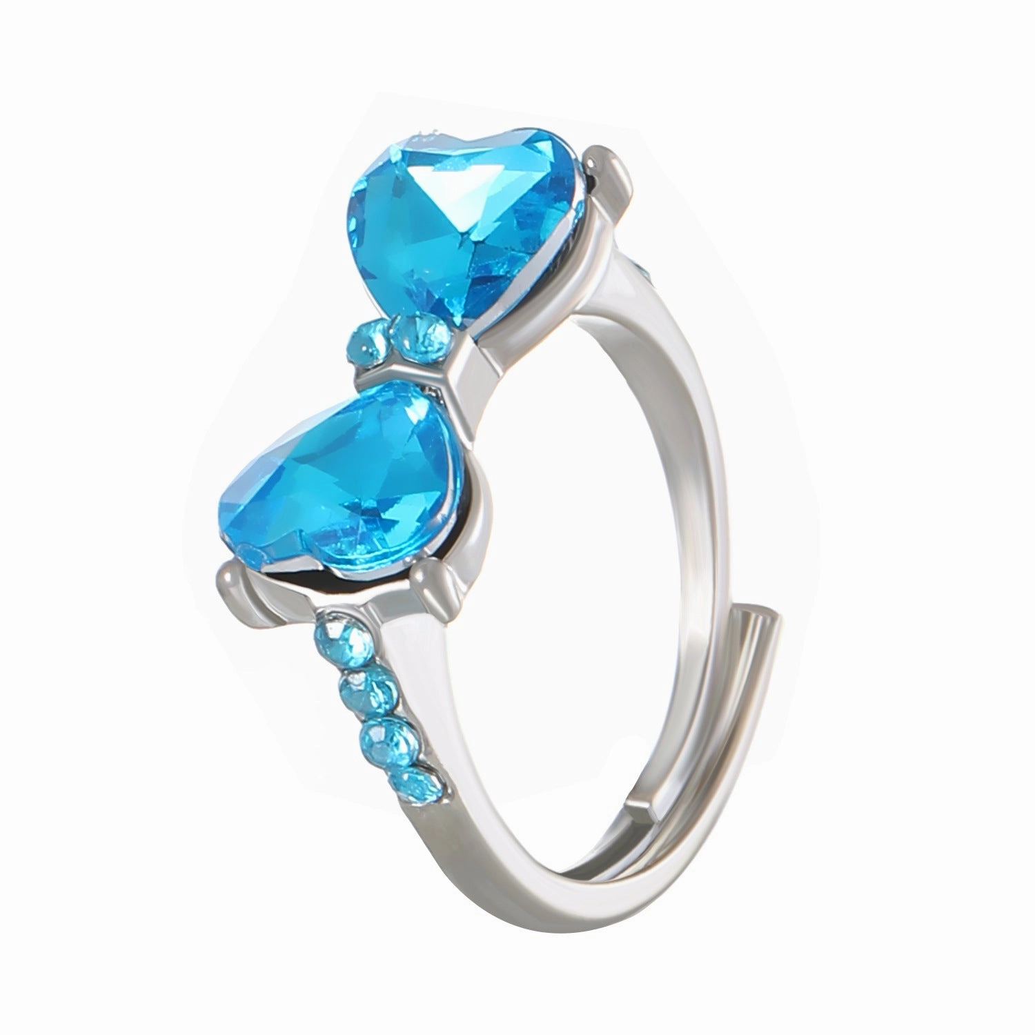 Wholesale Zircon Bow Alloy Rings