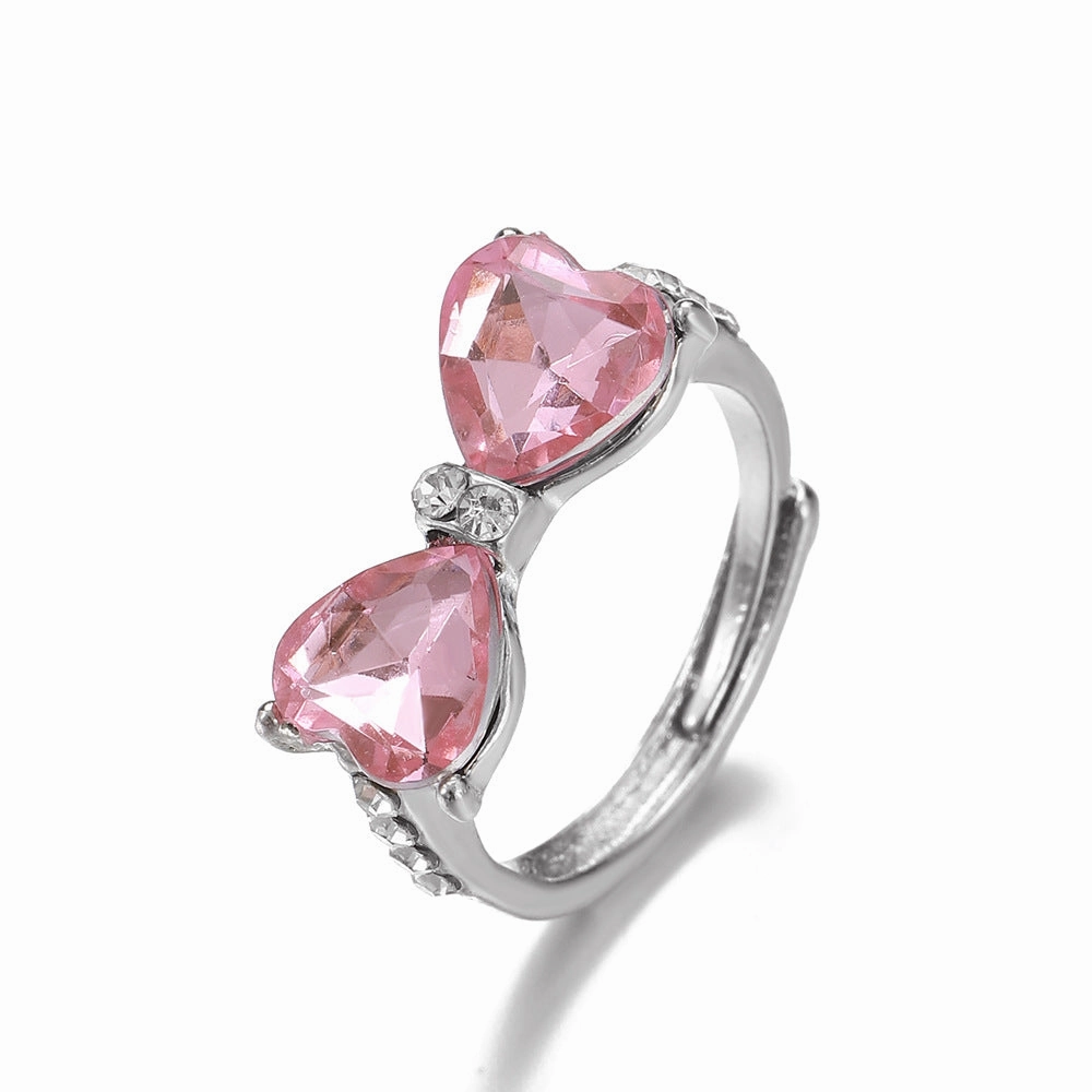 Wholesale Zircon Bow Alloy Rings