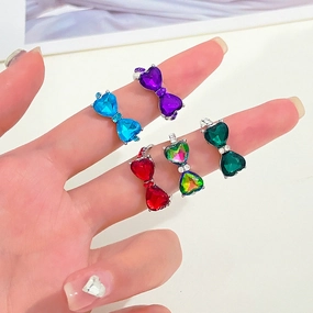 Wholesale Zircon Bow Alloy Rings