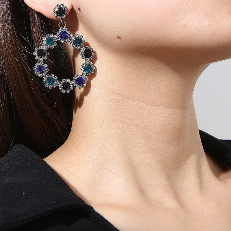 Wholesale Zircon Chain Tassel Full Diamond Luxury Earrings OLY-ES-SHY003