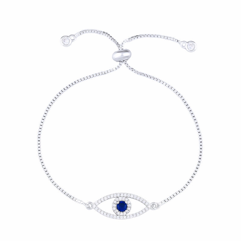 Wholesale Zircon Devil Eye Full Diamond Bracelet OLY-BT-AS002