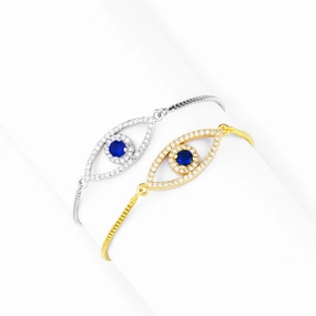 Wholesale Zircon Devil Eye Full Diamond Bracelet OLY-BT-AS002
