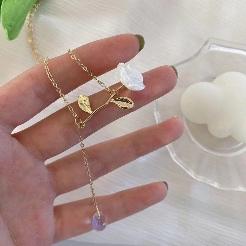 Wholesale Zircon Drop Necklace Clavicle Chain